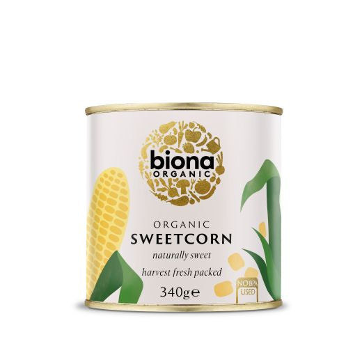Biona Sweetcorn Organic No Added Sugar - 340Gr