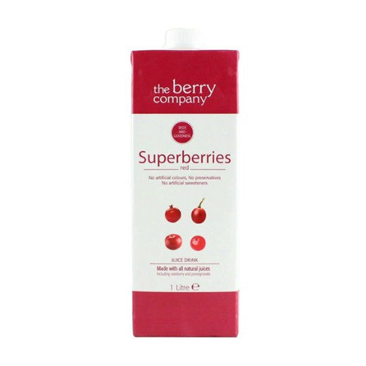 The Berry Company Superberry Red Juice With Hibiscus&Cranberry Drink- 1Lt