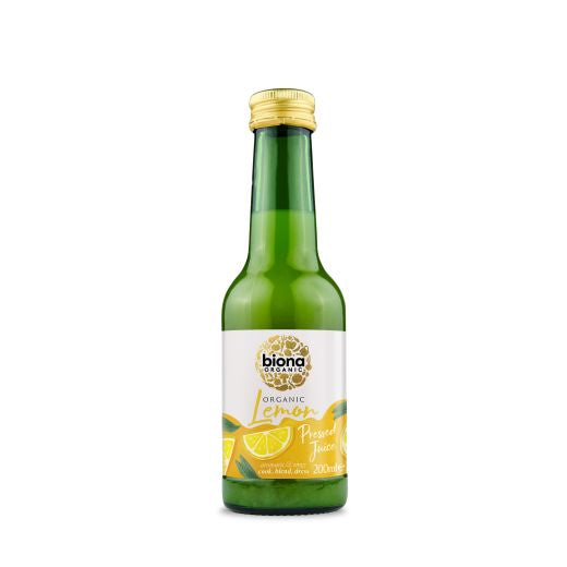 Biona Lemon Juice Not From Concentrate - 200Gr