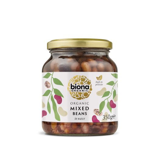 Biona Mixed Beans -In Glass Jars - 350Gr