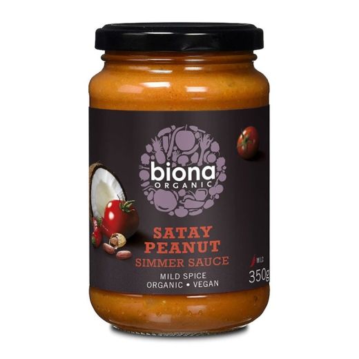 Biona Satay Spicy Peanut Sauce - 350Gr