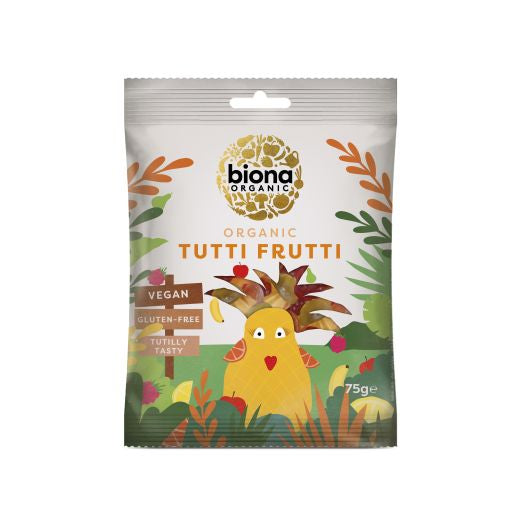 Biona Tutti Frutti Wine Gums - 75Gr