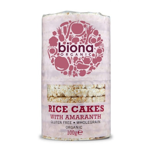 Biona Rice Cakes With Amaranth Organic -WholeGrain - 100Gr