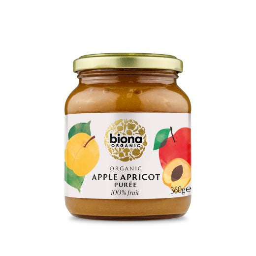 Biona Organic Apple & Apricot Puree - 360Gr