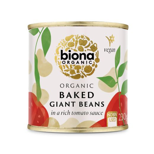 Biona Baked Giant Beans In Tomato Sauce - 230Gr