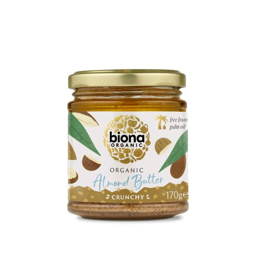 Biona Organic Almond Butter Crunchy - 170Gr