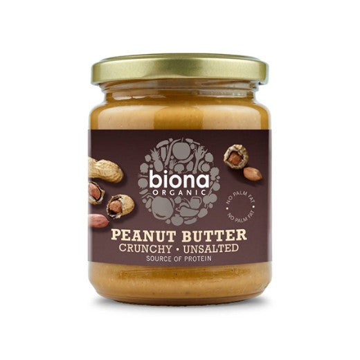 Biona Peanut Butter Crunchy No Salt - 250Gr