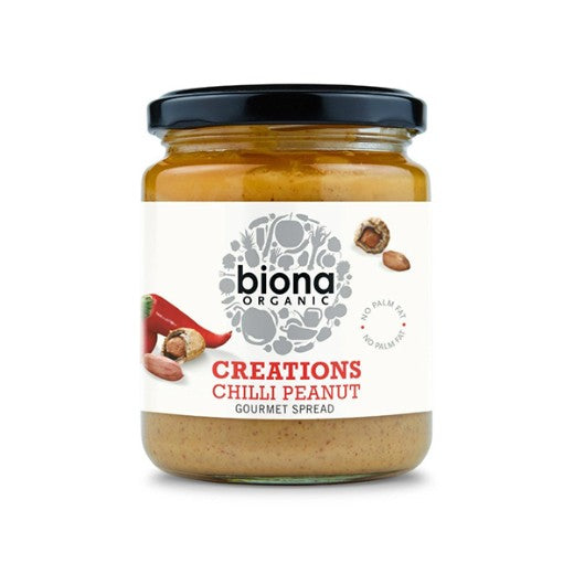Biona Organic Chilli Peanut Gourmet Spread  - 250Gr