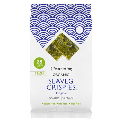 Clearspring Organic Seaveg Crispies Original Multipack - (3X4Gr)