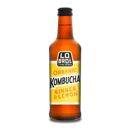 Lo Bros Organic Kombucha - Ginger & Lemon - 330Ml