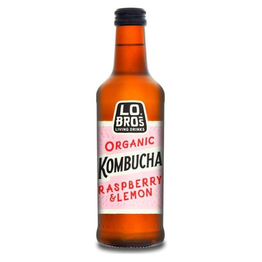 Lo Bros Organic Kombucha - Raspberry & Lemon - 330Ml