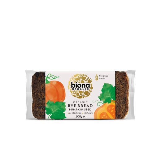 Biona Rye & Pumpkin Seed Bread Organic - 500Gr