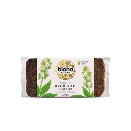 Biona Rye & Hempseed Bread Organic - 500Gr