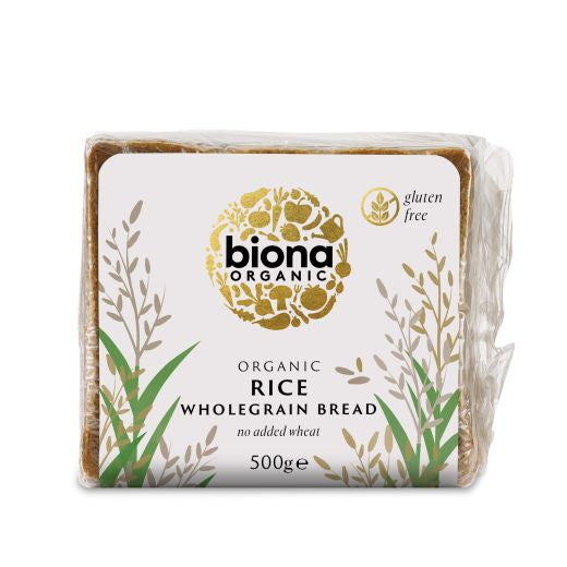 Biona Rice Organic Bread Gluten Free - 500Gr