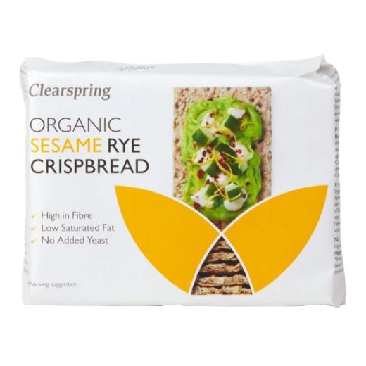 Clearspring Organic Sesame Rye Crispbread - 200Gr
