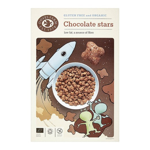 Doves Farm Freee Chocolate Stars - 300Gr