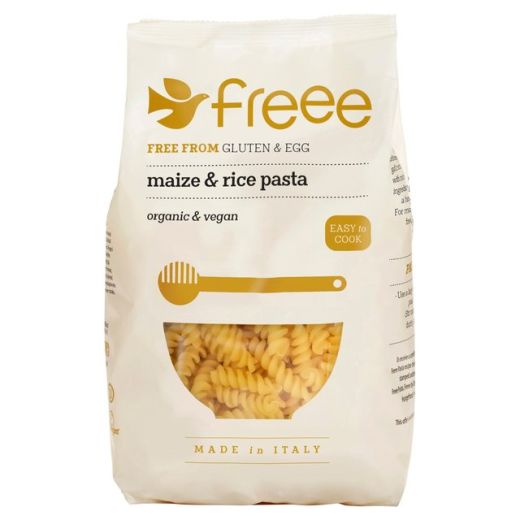 Doves Freee Organic Maize & Rice Fusilli Pasta Gluten Free - 500Gr