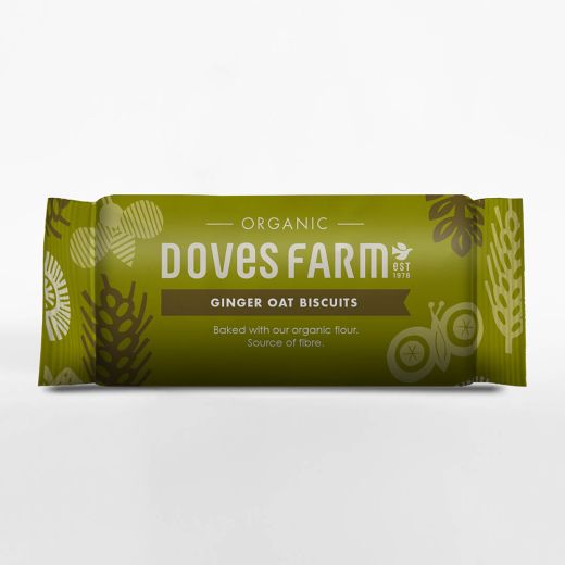 Doves Organic Ginger Oat Biscuits - 200Gr