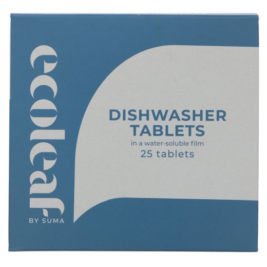 Ecoleaf Dishwasher Tablets All-In-One - 25 TABLETS