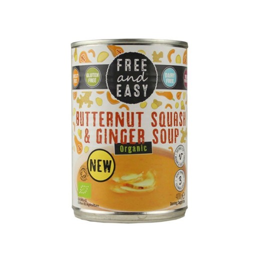 Free & Easy Organic Butternut Squash & Ginger Soup - 400Gr