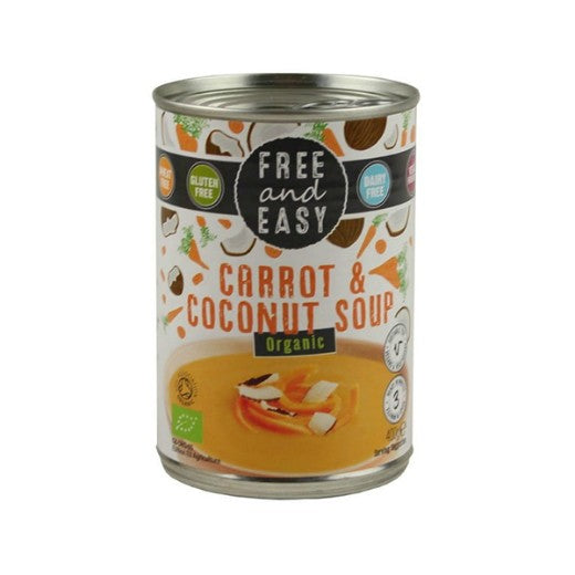 Free & Easy Organic Carrot Coconut Soup- 400Gr