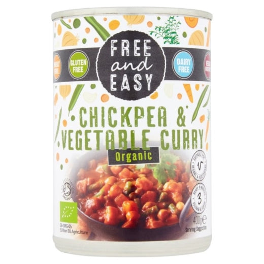Free & Easy Chickpea & Veg Curry- 400Gr