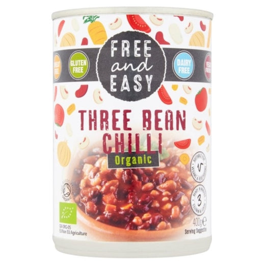 Free & Easy Three Bean Chilli - 400Gr