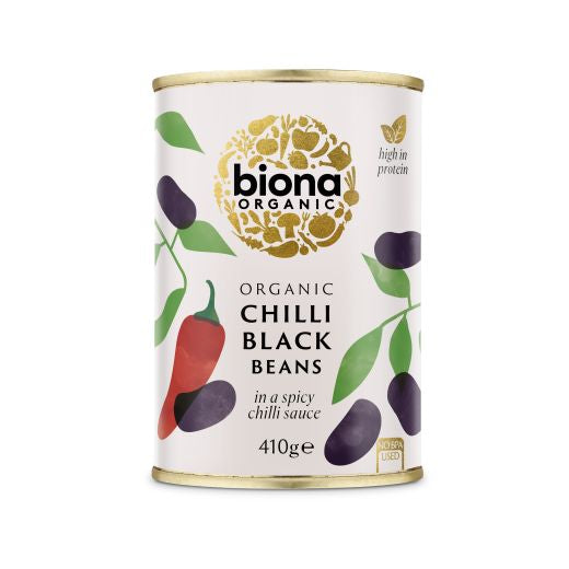 Biona Chilli Black Beans - 410Gr