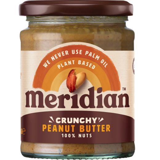 Meridian Organic Crunchy Peanut Butter 100% Nuts  - 280Gr