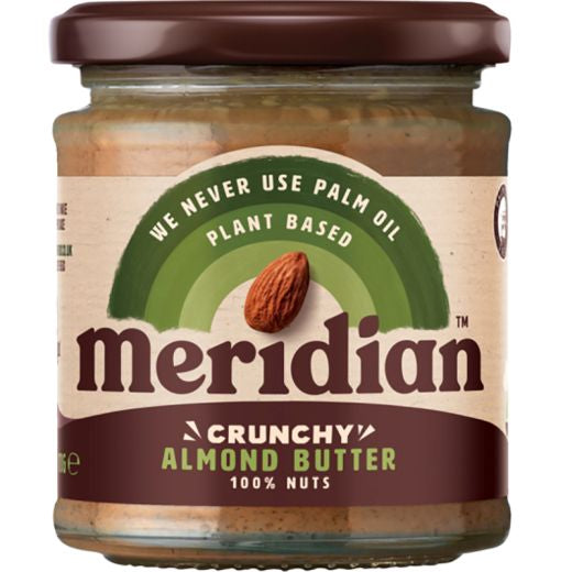 Meridian Almond Butter Crunchy 100%- 170Gr
