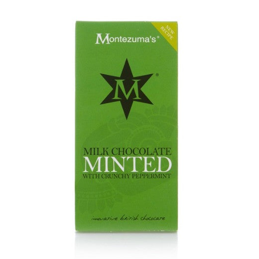 Montezuma's Minted (Milk Chocolate With Crunchy Peppermint) - 90Gr
