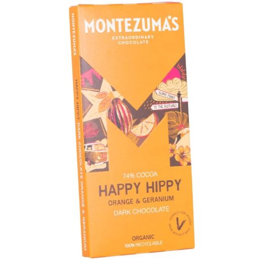 Montezuma's Happy Hippy Organic Dark Chocolate 90G - 90Gr