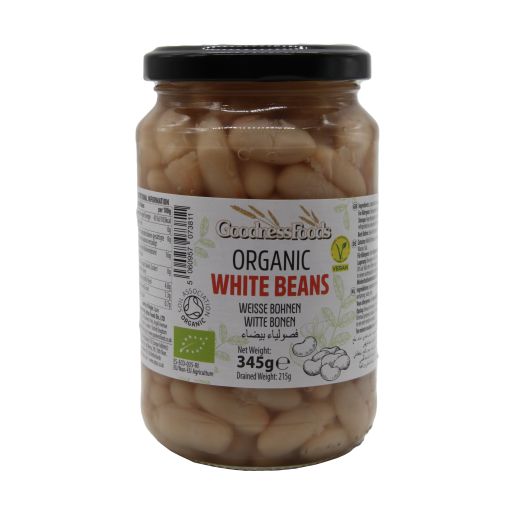 Goodness Organic White Beans - 345G