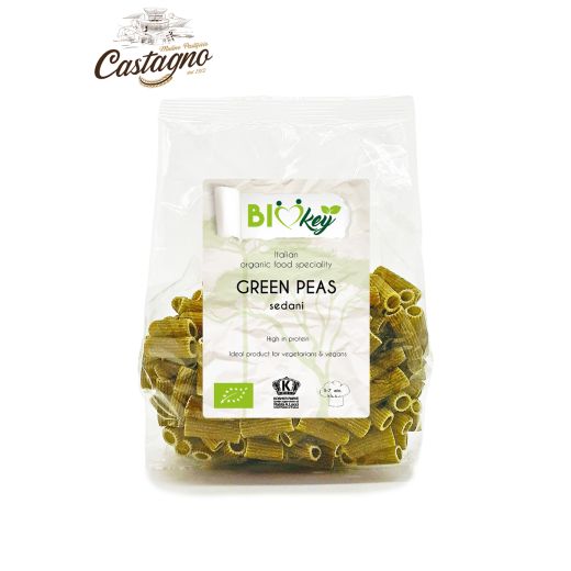 Biokey Org. 100% Green Peas Sedani - 250Gr