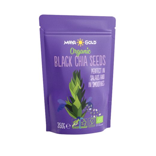 Maya Gold Organic Black Chia Seeds - 350Gr