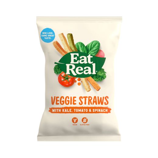 Eat Real Veggie Straws Tomato Kale & Spinach- 113Gr