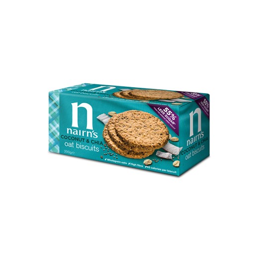 Nairn's Coconut & Chia Oat Biscuits - 200Gr