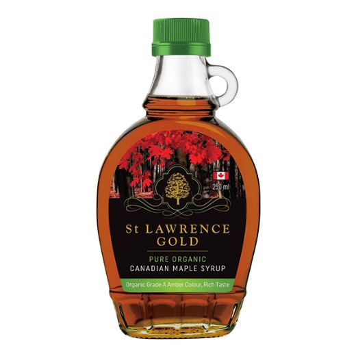 St. Lawrence Gold Organic Maple Syrup (Amber Colour) - 250Ml