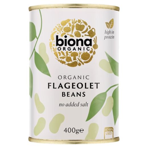 Biona Organic Flageolet Beans - 400Gr
