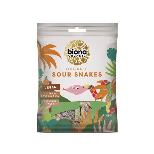 Biona Sour Snakes Organic - 75Gr