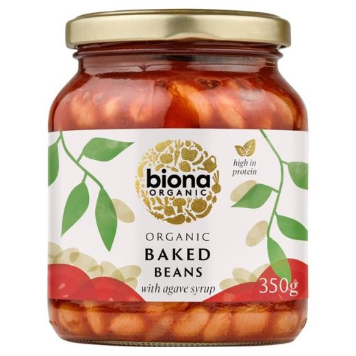 Biona Baked Beans In Tomato Sauce Jars - 350Gr