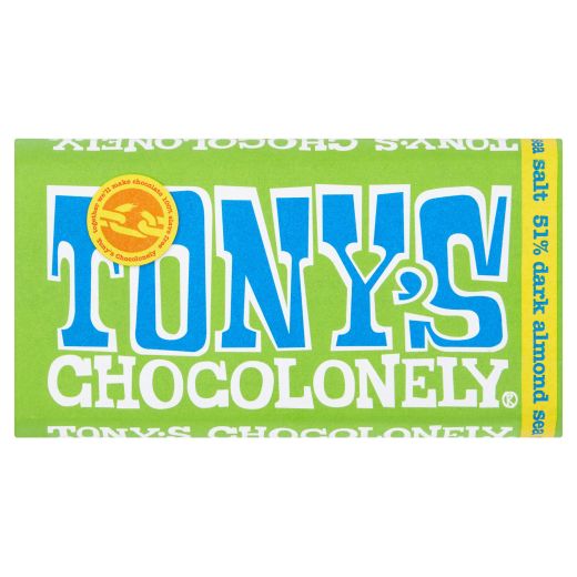 Tony'S - Dark Chocolonely Almond & Sea Salt  - 180Gr