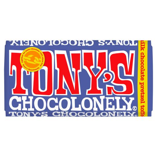 Tony'S - Dark Milk Chocolonely Pretzel Toffee - 180 Gr