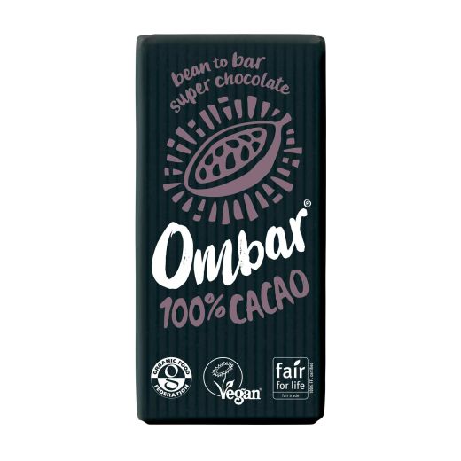 Ombar 100% Cacao Chocolate Bar - 35Gr