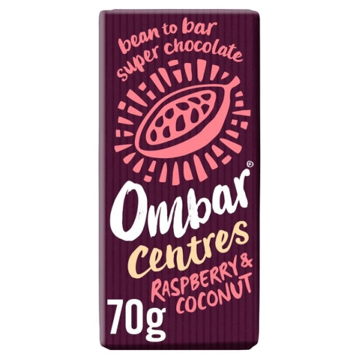 Ombar Raspberry & Coconut Centre Bar - 70Gr